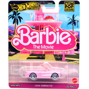 MATTEL HOTWHEELS BARBIE THE MOVIE - 1956 CORVETTE�@�o�[�r�[�E�U�E���[�r�[ - 1956 �R���x�b�g�@POP CULTURE �|�b�v�J���`���[�@US�ŃA�\�[�g 2025 "H" CASE