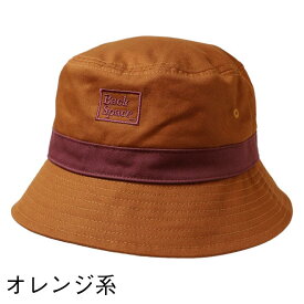 ツイル帯配色ロゴ刺繍バケットハット ハット レディース 帽子 サファリハット 14+ イチヨン プラス 103521