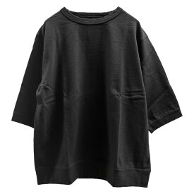 Dana Faneuil ダナファヌル ムラ糸天竺 5分袖 ワイド Tシャツ [D5721101] レディース 春夏 プルオーバー ティーシャツ カットーソー D5721101