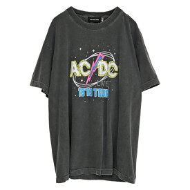 GOOD ROCK SPEED グッドロックスピード AC/DC “1970 TOUR” ショートスリーブ Tシャツ [24ACD002W] レディース エーシーディーシー ライブ ティーシャツ カットソー プルオーバー オーバーサイズ ゆったり バンドティー ロックティー