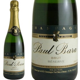 グラン・クリュ・ブジー・レゼルヴ・ブリュット　NV　ポール・バラ　375ml【ラベルに汚れあり】【バックビンテージ】
