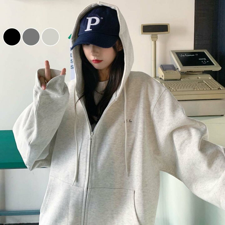 楽天市場】パーカー レディース スウェット パーカー ジップパーカー  