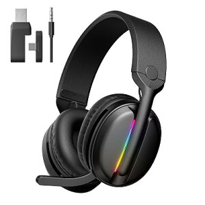 �y����x��20ms�E�y��220g�z�Q�[�~���O�w�b�h�Z�b�g PS5�EPC�Ή� 4WAY�ڑ� ���C�����X 2.4G USB/Type-C/Bluetooth5.4/�L�� 7.1ch �T���E���h RGB���C�g �X�}�z/PS5/PC/Switch/Xbox�Ή� Mankiw(L) �S1�T�C�Y