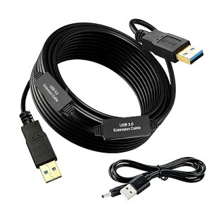 XBOHJOE USB 3.0�I�X-�I�X�P�[�u�� 15M USB�^�C�vA-�^�C�vA �����b�L�R�l�N�^�Ή�HDD�G���N���[�W���A�ԍ�MP3�A���W�G�[�^�[�Ȃ�5Gbps �����]��USB 3.0 A - A�P�[�u���u���b�N (1, �u�� �S2�F �S12�T�C�Y