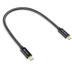 Mauknci �i�C�����҂ݔ핢 type-c to type-c �P�[�u�� 30cm USB 3.1 Gen2 USB PD�Ή� �ő�3A/60W C to C �P�[�u�� 0.3m �Z�� �S1�T�C�Y