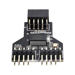 cablecc USB 3.1 �t�����g�p�l���\�P�b�g Key-A Type-E to USB 2.0 9�s�� 10�s�� ���C���{�[�h�w�b�_�[ �I�X�����A�_�v�^�[ �S7��