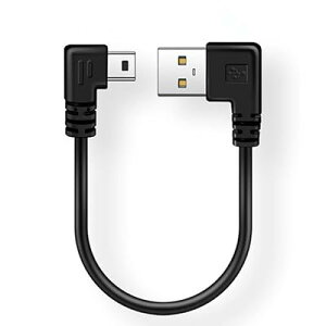 USB 2.0 �~�j�P�[�u�� USB(A)�I�X-USB(miniB)�I�X ����L�^�y0.25m�z ���E90°�����ϊ��P�[�u�� �����b�L�t�� ����480Mbps�̃f�[�^�]���������[�h(0.25m��L*�EL 1�{) �S8�F �S2�T�C�Y