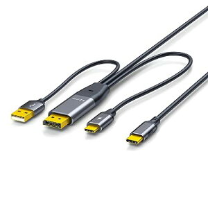 DisplayPort to USB C �ϊ��P�[�u�� 4K@60Hz 3M XinYaa USB-C���d DisplayPort to Type-C ���o�C�����j�^�[ XREA-L Beam USB-A �^�b�`�@�\�T�|�[�g Nrea-l Xrea-l AR Switch B-0-X Steam deck PS4/5�Q�[���@�Ή� �S3�T�C�Y �S2��