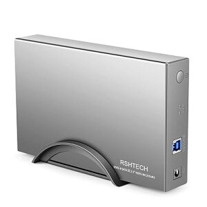 HDD�P�[�X 3.5�C���` RSHTECH USB3.0 �h���C�u�P�[�X �A���~�� �O�t���n�[�h�f�B�X�N SATA�ڑ� �ő�16TB���T�|�[�gUASP �����X���[�v�@�\�t�� �iRSH-339�j