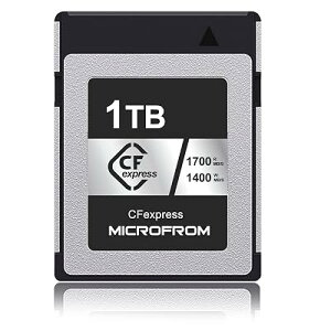 MICROFROM �f�W�^�� �������[�J�[�h�yCFexpress Type B�z�������\ �������ݑ��x1400MB/s �ǂݏo�����x1700MB/s 8K RAW����L�^�Ή� 1TB �S1�T�C�Y