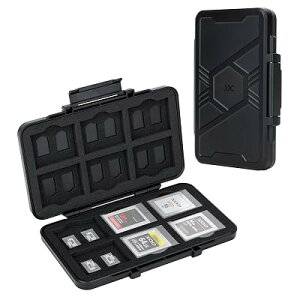 JJC 36�X���b�g �������[�J�[�h�P�[�X ��e�� 24�� Micro SD TF MSD�J�[�h + 12�� CFexpress Type B XQD�J�[�h ���[�P�[�X XQD�J�[�h TF�J�[�h�P�[�X �ϏՌ� �y�� �h�H �h�o �g�ѕ֗� �S2�T�C�Y