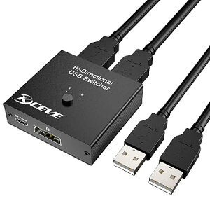 KCEVE USB2.0�ؑ֊� �o���� 2����1�o�� / 1����2�o�� USB�Z���N�^�[ �����]��USB�؂�ւ�