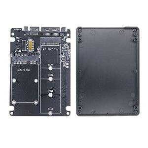 TVETE ��d�ړI�A�_�v�^�J�[�h M.2 NGFF�AMSATA SSD��SATA 2.5/3.5�ɕϊ� �k�t�� �A�_�v�^�@�\ �X�C�b�`�g�O���݌v �g���₷�� 2 in 1 ssd �ϊ� �A�_�v�^�[ �d���ő�3.3V �d���ő�3A �`�b�v�Ȃ�