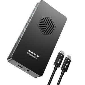 ANYOYO 40Gbps& USB4 M.2 PCIe 2280 M-KEY�iB+M KEY�jNVMe SSD �O�t���P�[�X ,40Gbps NVME SSD �P�[�X , �ő�2700MB/s ,�A���~������,USB-C�ڑ�