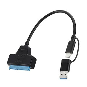 Akkerds type-c/USB3.0�_�u���w�b�h�o���h �ϊ��A�_�v�^�[ 2.5/3.5�C���` SSD/HDD�p SATA�P�[�u�� 5Gbps ���� SATA3 �R���o�[�^�[ USB3.0 2TB SSD/HDD �O�t�� �ϊ� �R�l�N�^ �n�[�h�f�B�X�N �|�[�^�u��