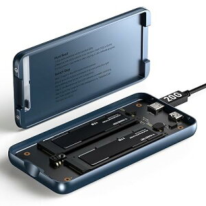 M.2 NVMe �f���A���x�C �G���N���[�W���[�FRAID 0/1/JBOD�E�N���[���@�\���S�Ή��B20Gbps�����]���ŃI�t���C���������\��HDD/SSD�����@�B
