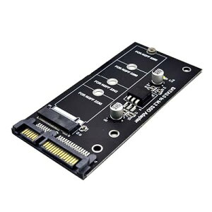 M.2 NGFF to SATA 3.0 �ϊ� 6Gbps �ϊ� �A�_�v�^ NGFF B Key SSD �Ή� 2.5�C���` �P�[�X�t��(2) �S3�F