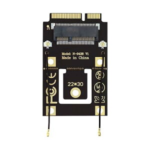 Xiwai NGFF M.2 Key-A����Mini PCI-E PCI Express�R���o�[�^�[�A�_�v�^�[9260 8265 7260 AC Wifi Bluetooth���C�����X�J�[�h�p