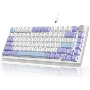 ATTACK SHARKxAJAZZ AK820 75% �L��USB-C ���J�j�J���Q�[�~���O�L�[�{�[�h �z���C�g �S4�F