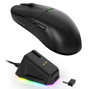 A.JAZZ AJ159P �Q�[�~���O�}�E�X56g���y�� ���C�����X2.4G/USB TYPE-C �R�X�p�}�E�X PAW3395�Z���T�[ �S3�F