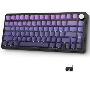ATTACK SHARK x AJAZZ X85 �Q�[�~���O�L�[�{�[�h ���J�j�J�� 5�w�T�C�����T�[�p�b�h�����^���m�u�t�� �i�u���b�N�x���[�j �S4�F