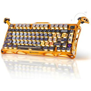 GravaStar Mercury K1 Pro �Q�[�~���O�L�[�{�[�h ���� 75%���C�A�E�g RGB���C�g ���C�����X Bluetooth�ڑ� �S4�F