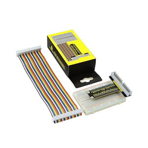 KEYESTUDIO GPIO �u���[�N�A�E�g T�^�C�v �g���{�[�h + 40�s�� ���C���{�[���{���P�[�u�� + 400�^�C�|�C���g �u���b�h�{�[�h �L�b�g for Raspberry Pi 5 Pi4/4B/3/3B ���Y�x���[�p�C�p �Z�b�g �S1�F