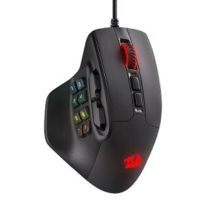 Redragon M811 �L��RGB MMO �Q�[�~���O�}�E�X 10000 DPI ���}�b�s���O�L�[ �S1�F �S1�T�C�Y