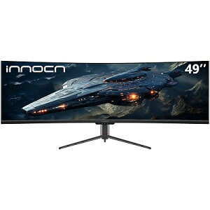 INNOCN 49�C���` �Q�[�~���O ���j�^�[ �E���g�����C�h���j�^�[ �Ȗ� 32:9 �f�B�X�v���C 1800r 5K ���L�� 120hz�AHDR400 HDMI/DP/Type-C 65W/USB/RJ45�A���������A �z�[���A�ڂ̕ی� - 49C1R (49C1R 5K 120Hz) �S1��