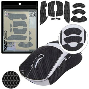 TALONGAMES �}�E�X�O���b�v �e�[�v Logicool G PRO X Superlight 2 DEX Wireless ���� �p �ɔ� 0.5mm �D���z���� �A���`�X���b�v �e�[�v �Q�[�~���O�}�E�X�p ����~�߃O���b�v�e�[�v �J�b�g �S1�F �S1�T�C�Y