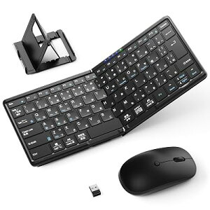 �y�ŐV�^�zOmikamo �L�[�{�[�h ���C�����X �}�E�X�Z�b�g �܂肽���ݎ� �W��JIS�z�� Bluetooth��2.4G�ڑ� ���� �y�� �É��L�[ �S1�F