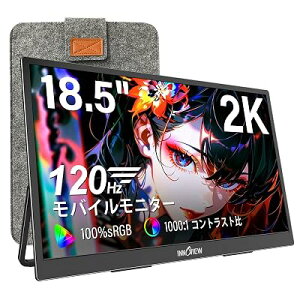 InnoView ���o�C�����j�^�[ 18.5�C���` ���o�C���f�B�X�v���C 120%sRGB 120Hz 2560×1440 QHD ���� �ی�P�[�X�t���Q�[�~���O���j�^�[ IPS�t���p�l�� �����|�[�^�u�����j�^�[ HDR���[�h Fre �S1�T�C�Y