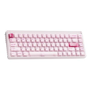 MelGeek MADE68 Pro+ ���C�z�[�����ʃQ�[�~���O�L�[�{�[�h 65% �L�� ���s�b�h�g���K�[ �z�b�g�X���b�v RGB (�����s���N) �S3�F