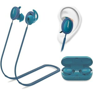 Miimall Bose Sport Earbuds �X�g���b�v �l�b�N �V���R�� �Ή� Bose (�{�[�Y) Sport Earbuds �C���z�� �X�g���b�v �����h�~ �����h�~ ���[�֗� �\�t�g ���y�� Sport Earbuds �X�g���b�v�i�u���[�j �S2�F