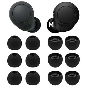 A-Pcas �C���[�s�[�X Sony�p WF-C700n�p WF-C500 �p WF-1000XM4�p WF-1000XM3�p �C���[�`�b�v ���K �t�B�b�g�� ���������� ���􂢉\ �_�炩���V���R���� S/M/L3�T�C�Y6�y�A�Z�b�g �u���b�N �S2�F �S2�T�C�Y