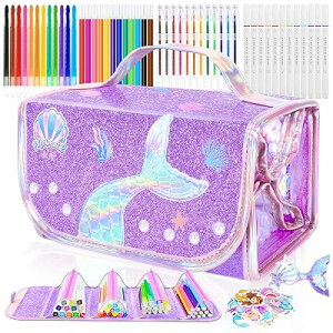 QearFunXD 70PCS ���G�����E�h��G�L�b�g �A�[�g���F�Z�b�g �}�[���C�h���P�[�X �t���[�c����}�[�J�[ �q���̂��߂̉�ށE���[�� �N������&�}�[�J�[�t�� �ō��Ȓa�����v���[���g �S1��
