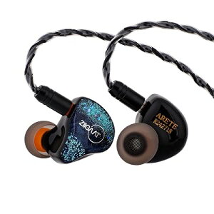 Linsoul ZiiGaat×Fresh Review Arete 1DD+4BA�n�C�u���b�h�^�u���b�N�n�C�G���hHiFi�C���t�H��(Blue) �S3�F