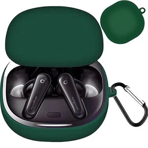 CIOODDW Anker Soundcore Liberty 4 �P�[�X�Ή� soundcore liberty 4 �t��V���R�� �A���J�[���o�e�B�[4�P�[�X �S�ʕی� �[�d LED���C�g�������� �ϏՌ� �y�� �L�Y�h�~ ������� ���C�����X�[�d�Ή� �L �S4�F