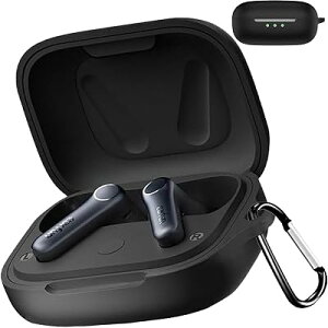 BOOLINN Earfun Air pro 4 �P�[�X �Ή� �G�A�v��4 �t��V���R�� �C���[�t�@���G�A�v��4 �P�[�X �L�Y�h�~ �ϏՌ� �����[�d�\ �h�� �h�o �����h�~ �J���r�i�t���C���z���P�[�X(�u���b�N) �S1�F