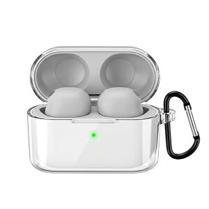 ELYBYYLE for WF-1000 XM5 �P�[�X �\�j�[ ���C�����X �C���[�z�� WF-1000 XM5�p�V���R���ی�P�[�X �L�Y�h�~ �ϏՌ� �h�� �h�o �����h�~ �����[�d�\ �ی�P�[�X�i�z���C�g�j �S5�F �S2�T�C�Y