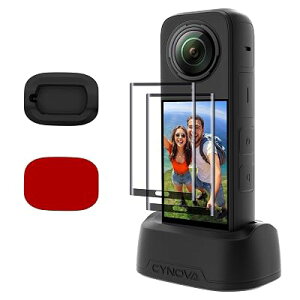 CYNOVA Insta 360 X5 �f�X�N�g�b�v ����z���_�[ �C���X�^360 X5 / X4 �ی� �t�B���� �y2�Z�b�g�z