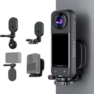 JJC DJI Osmo 360 Insta360 X6 X5 X4 Air �}�O�l�b�g�}�E���g Osmo Pocket 4 ���C�}�E���g 1/4-20�l�W ���͎��C ���萫 �p�x���R���� �g�ѕ֗� Osmo Pocket 3 Insta360 X6 X5 X4 X3 X2 DJI Osmo 360 II Action 6 5 Pro Go �S1�T�C�Y