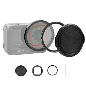 PULUZ Insta360 Ace Pro 2�p52mm UV�����Y�t�B���^�[�AUV�t�B���^�[�������Y�L���b�v�t��