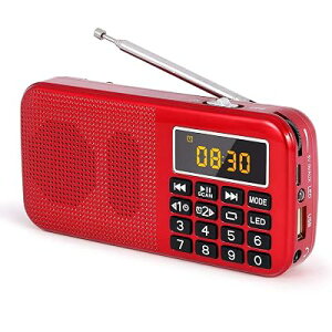 Gemean J-725 FM ���C�hFM���W�I(FM�̂�) �g�� �[�d�� �f�W�^�� microSD USB������ MP3 �����d���A�ڊo�܂����v