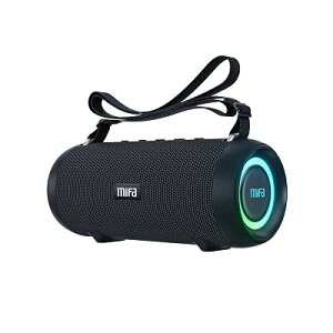 MIFA A90 Bluetooth�X�s�[�J�[ IPX7�h�� 60W�剹�� ���C�����X�X�e���I�Ή� RGB LED���C�g 30���ԘA���Đ� Micro SD�J�[�h�Ή� TWS�@�\ USB C�[�d �ی�P�[�X�E�|�[�^�u���X�g���b�v�t��
