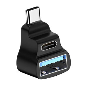 Cablecc USB-C USB3.0 �I�X - �f���A�� Type-A OTG & Type-C ���X �f�[�^ �p���[ �X�v���b�^�[ �A�_�v�^�[ �p�x�t�� 10Gbps Steam Deck ���b�v�g�b�v�ƌ݊�������