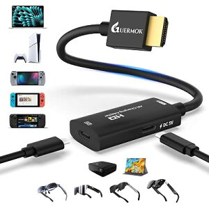 Guermok AR�O���X�pHDMI to USB-C�f���ϊ��A�_�v�^�[ 4K@60Hz�Đ��E�[�d Switch2/1 PS5/4 Xbox ��