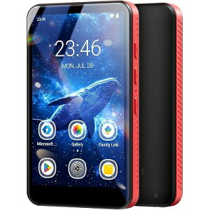 MECHEN 96GB MP3�v���[���[ 4�C���` Android 10 mp3�v���[���[ ���@�\���y�v���[���[ �f�W�^���I�[�f�B�I�v���[���[ ����Đ��EFM���W�I�E2.4GHz/5GHz WiFi�E Bluetooth4.1 �A�v���C���X�g�[���\ �X�}�z�E