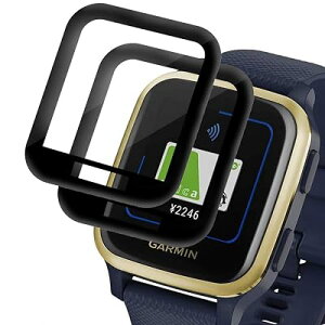 Miimall�y3���Z�b�g�z�Ή�GARMIN(�K�[�~��) VENU SQ/Venu Sq Music �t�B���� PMMA+PC���� �X�}�[�g�E�H�b�`�t���ی�t�B���� �w��h�~ �C�A�Ȃ������ߗ� �ȒP�\�t �K�[�~�� Venu SQ Garmin Venu SQ Music �ی�t
