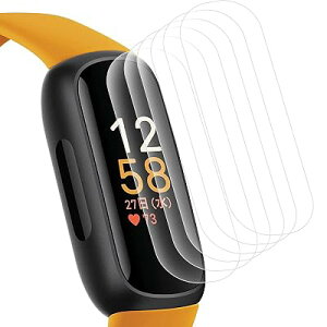 Miimall�y6���Z�b�g�zFitbit Inspire3 �t�B���� Fitbit Inspire 3�t���ی�t�B���� TPU�ی�t�B���� �w��h�~ �C�A�h�~ �ȒP�\�t �����ߗ� Fitbit Inspire 3 �ی�t�B���� �V�[�g